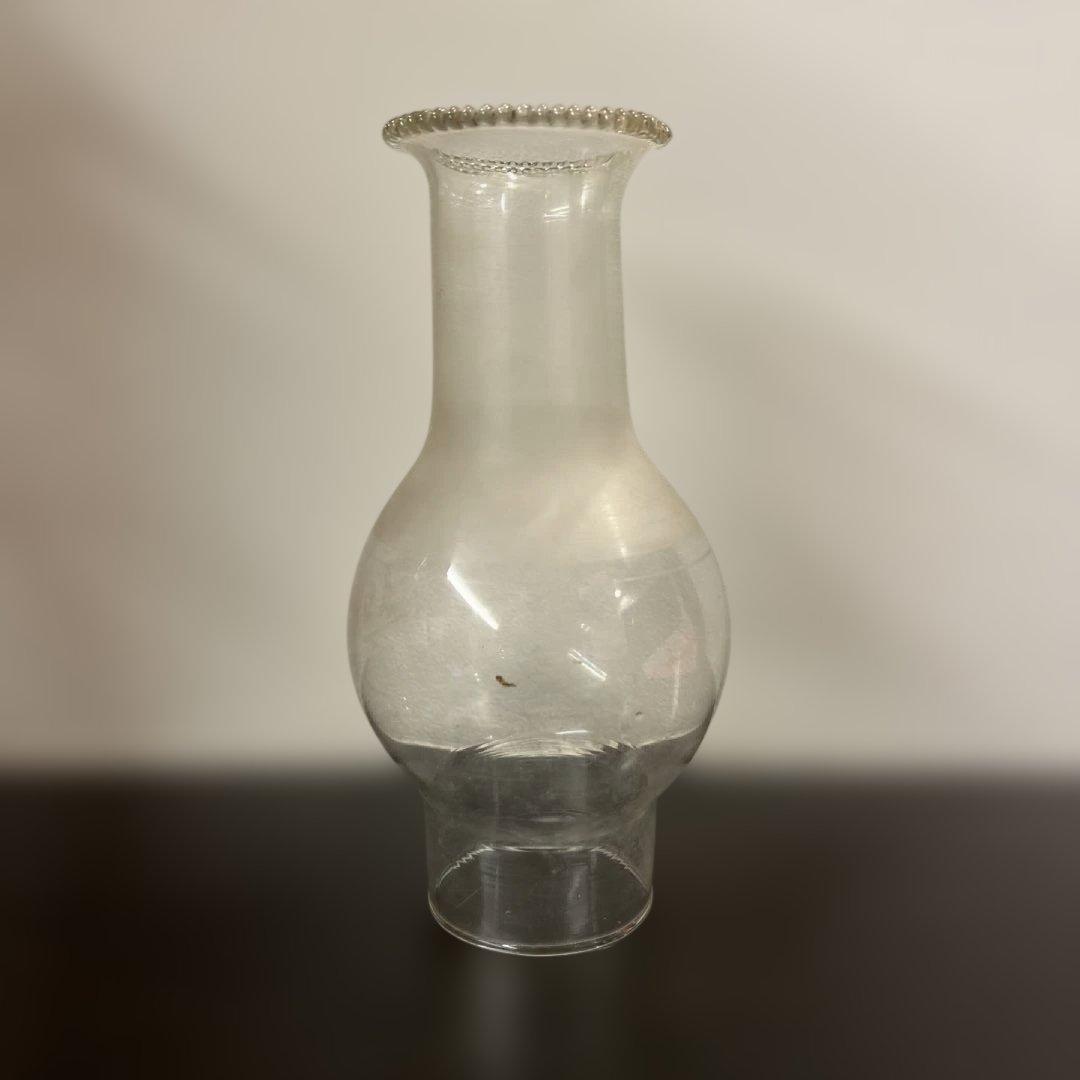 ガラス　エンボス　オイルランプ　フリルホヤ　送料無料