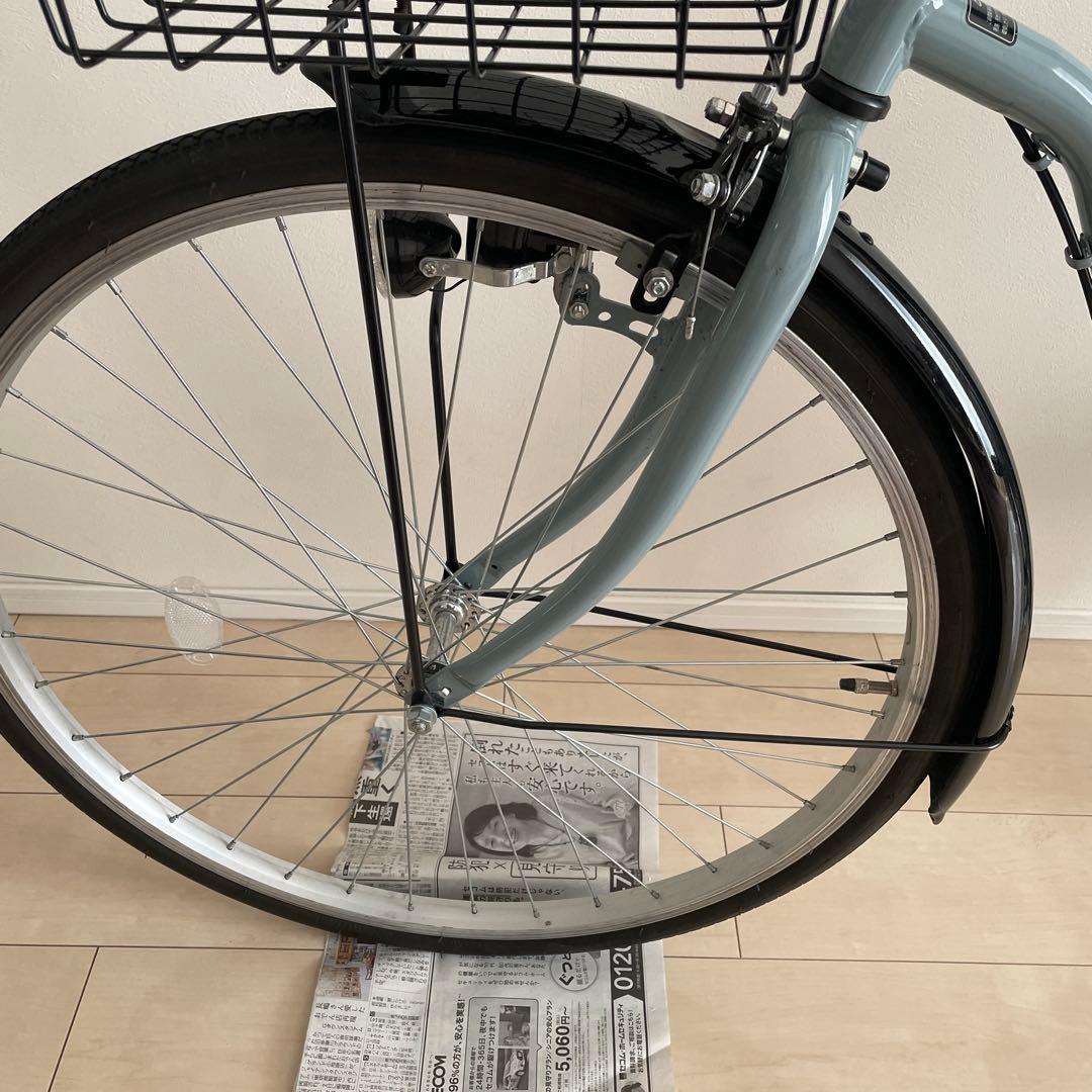 26インチ　自転車 シティサイクル 前カゴ付き