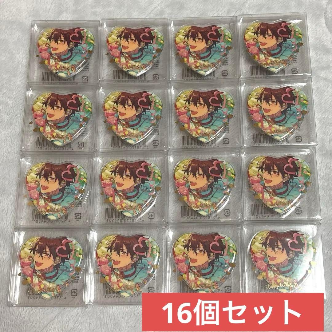 守沢千秋 ホワイトデー ハート缶バッジ ウエディングマーチ ハート缶 あんスタ