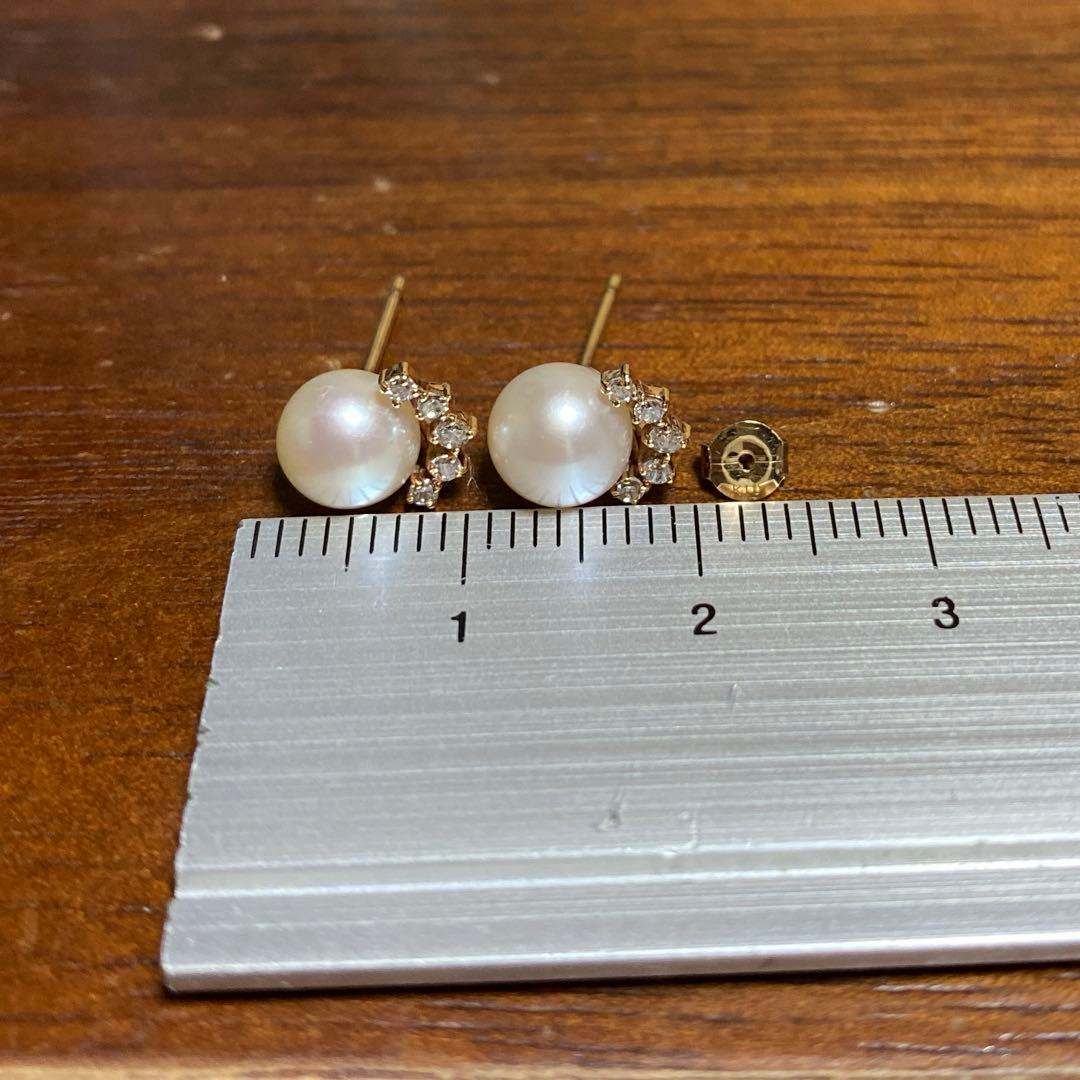 アガット★淡水パールピアス☆10k