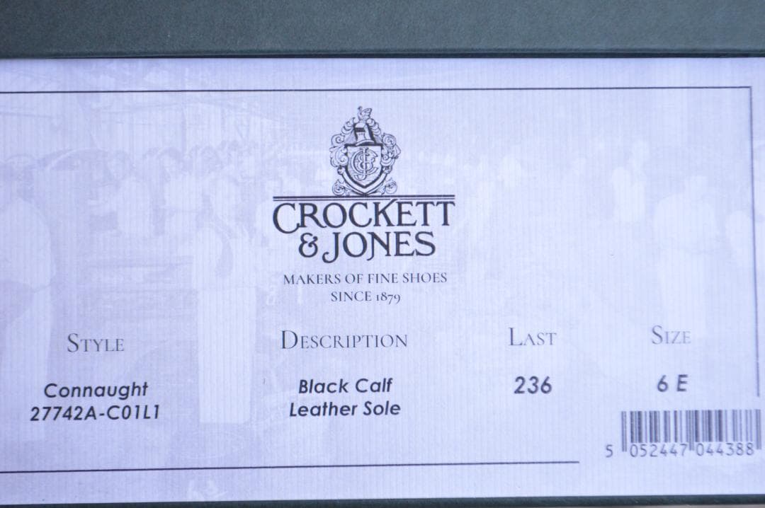 着用数回　CROCKETT＆JONES　CONNAUGHT　6E　ブラック