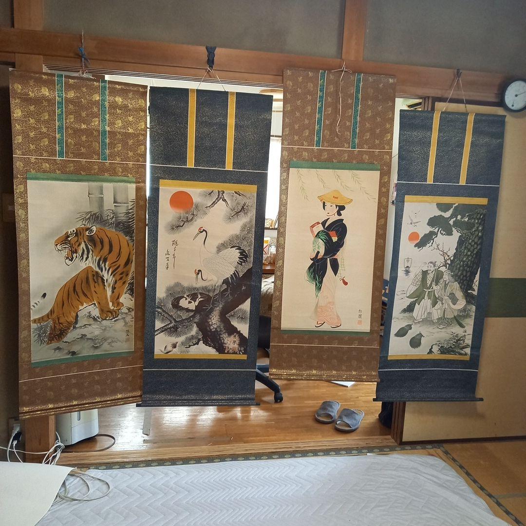 掛け軸4個セット+おまけサシェ付き