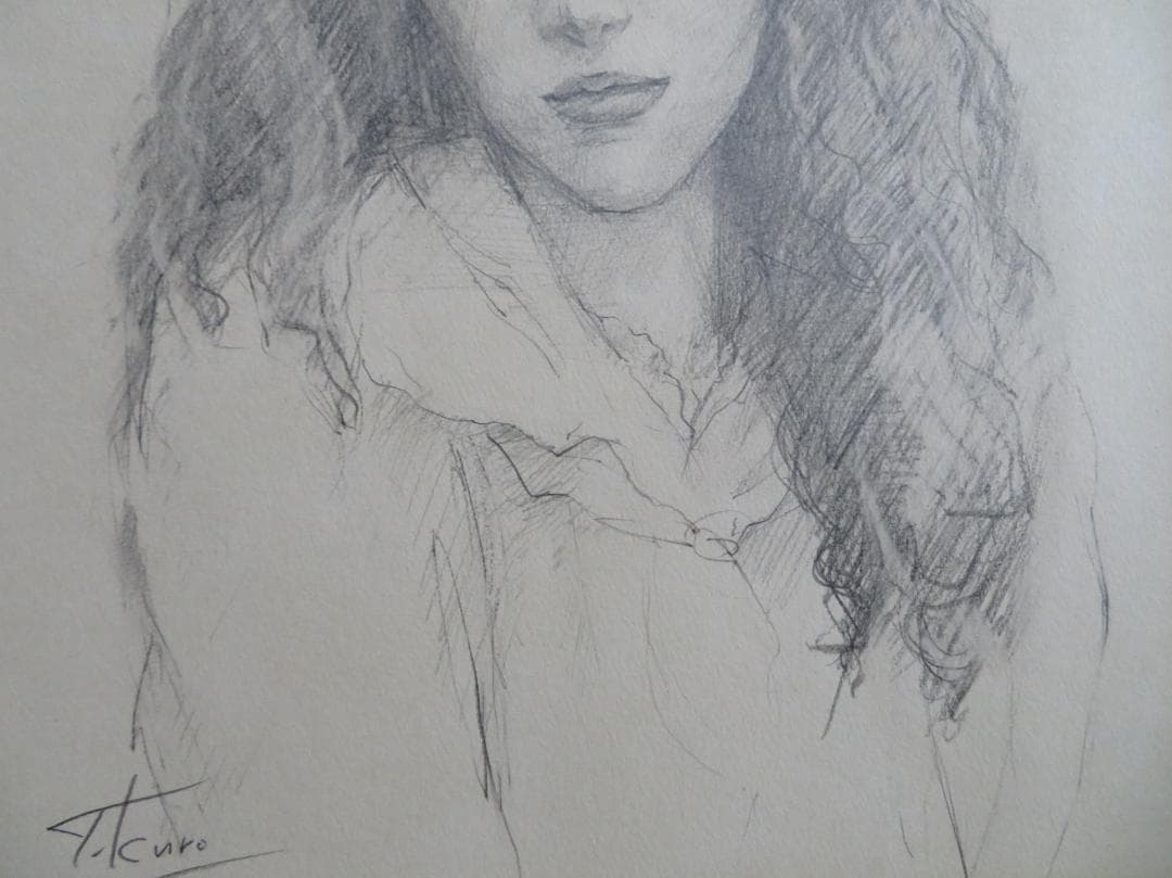 ◆ 黒川達也　「少女像」　師：宮永岳彦　◆