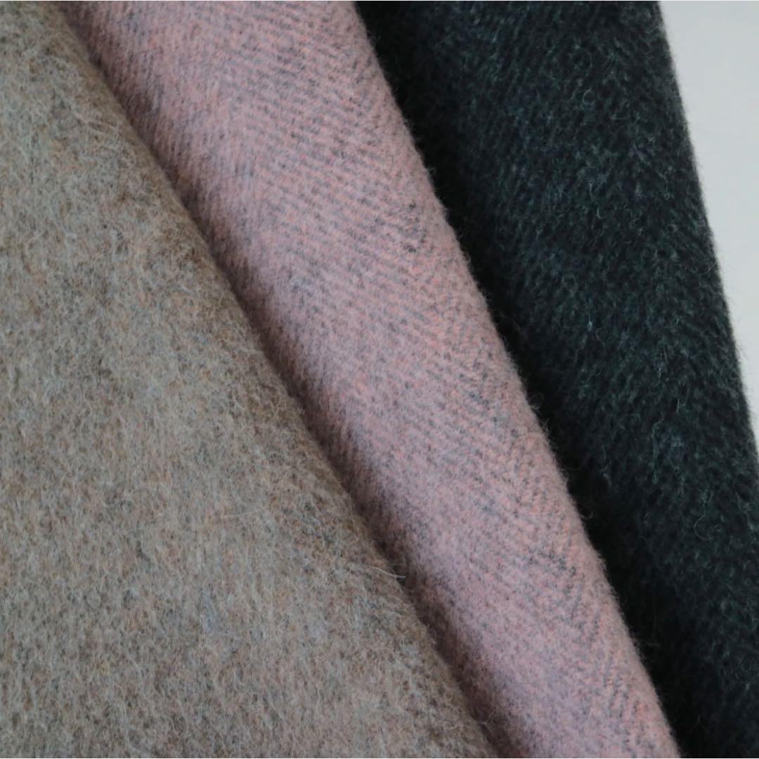 YARRA ヤラ　ウール混合 ボタン付きチェスターコート　ピンク