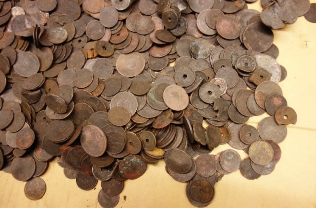 古銭 日本 外国 重量：約11kg まとめて大量 金属腐蝕多数有 ジャンク品