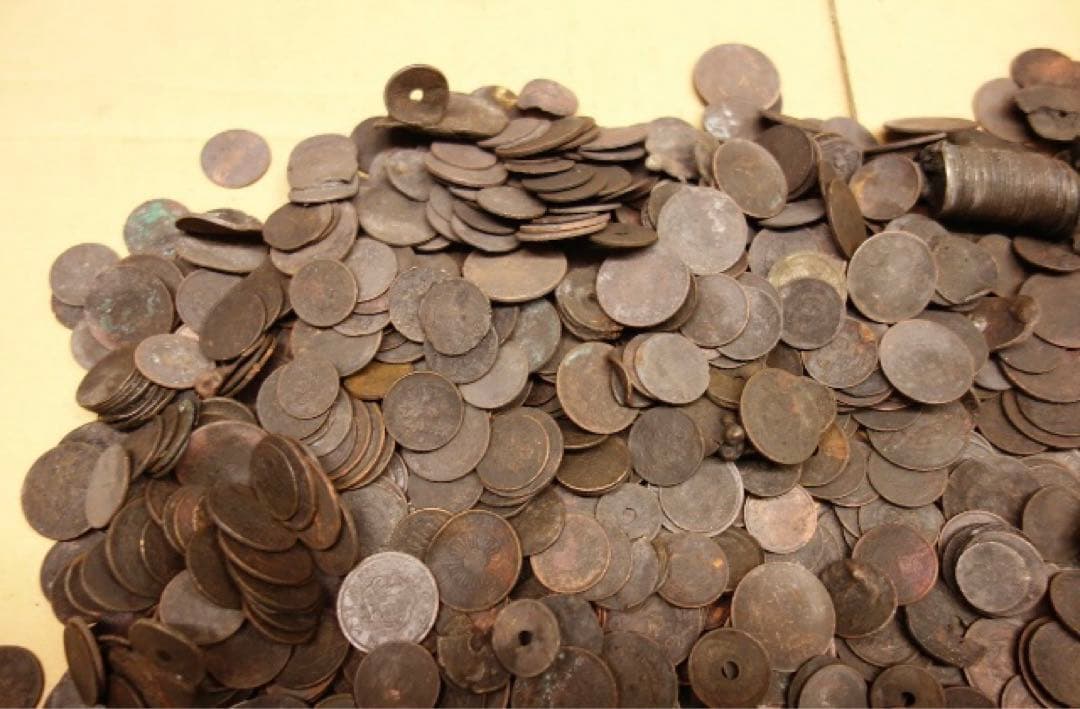 古銭 日本 外国 重量：約11kg まとめて大量 金属腐蝕多数有 ジャンク品