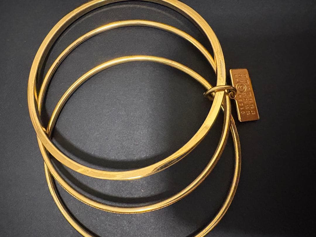 MM6（エムエムシックス）3連 ブレスレット ブレスレット ゴールド