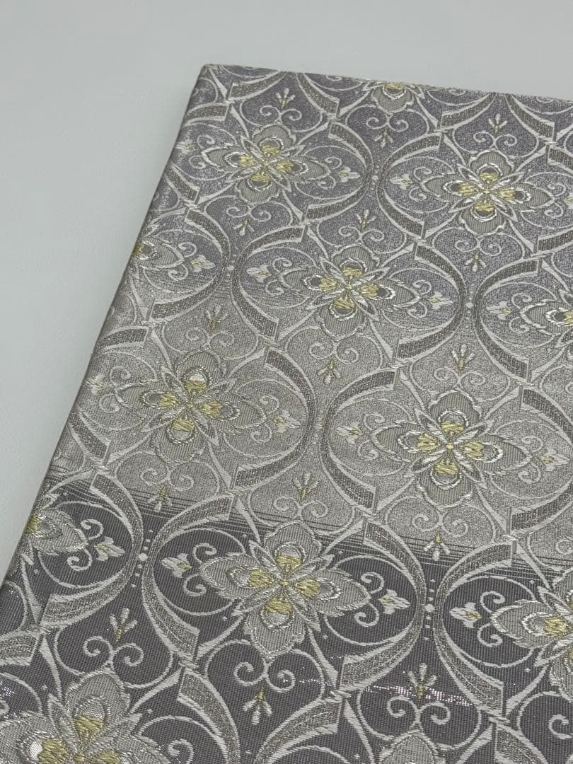 【新品未使用】 志都香織物　袋帯　西陣織　未仕立て　正絹　フォーマル　プラチナ箔