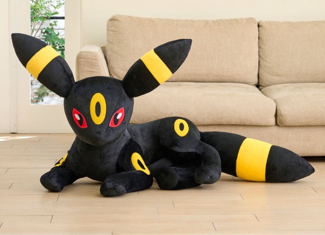 新品未使用 等身大ブラッキー 寝そべり ぬいぐるみ