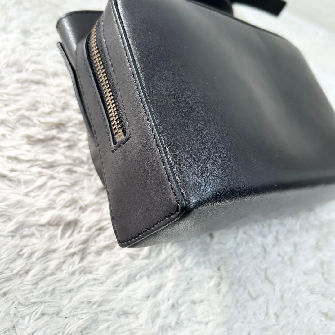 マザーハウス アンティーク ソラ ブラック 本革 ショルダーバッグ 2way