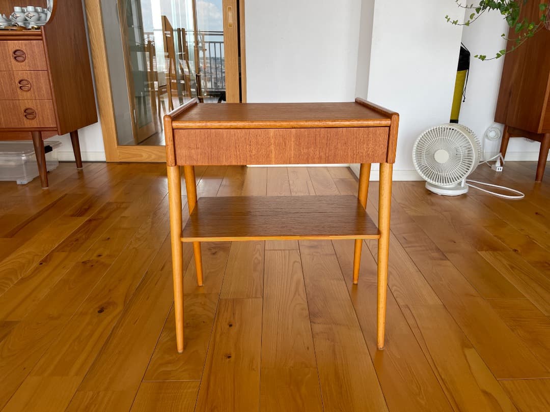 スウェーデン製/サイドチェスト/チーク材ビーチ材