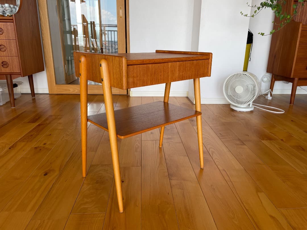 スウェーデン製/サイドチェスト/チーク材ビーチ材