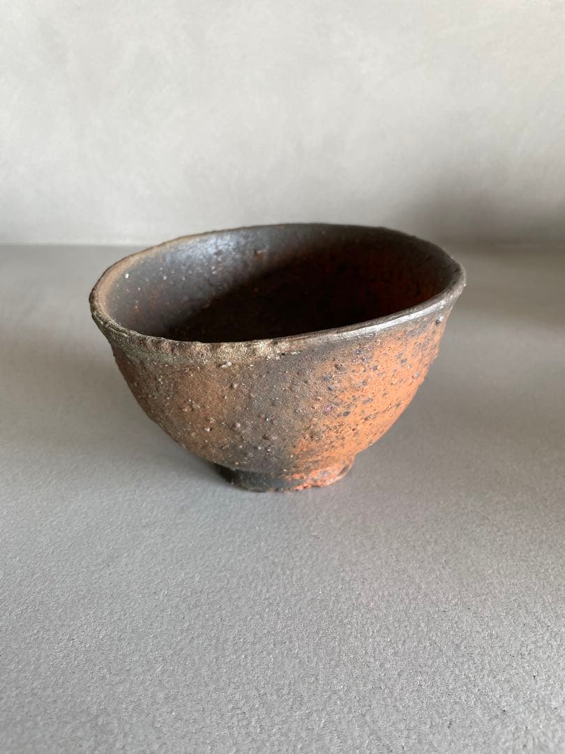 森岡成好 焼締茶碗 南蛮焼締 焼締 抹茶茶碗 小服茶碗 旅茶碗 茶道 茶道具