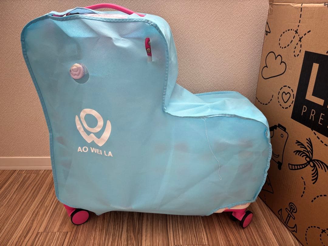 NORICCO 子供が乗れるキッズキャリー　スイートリボン