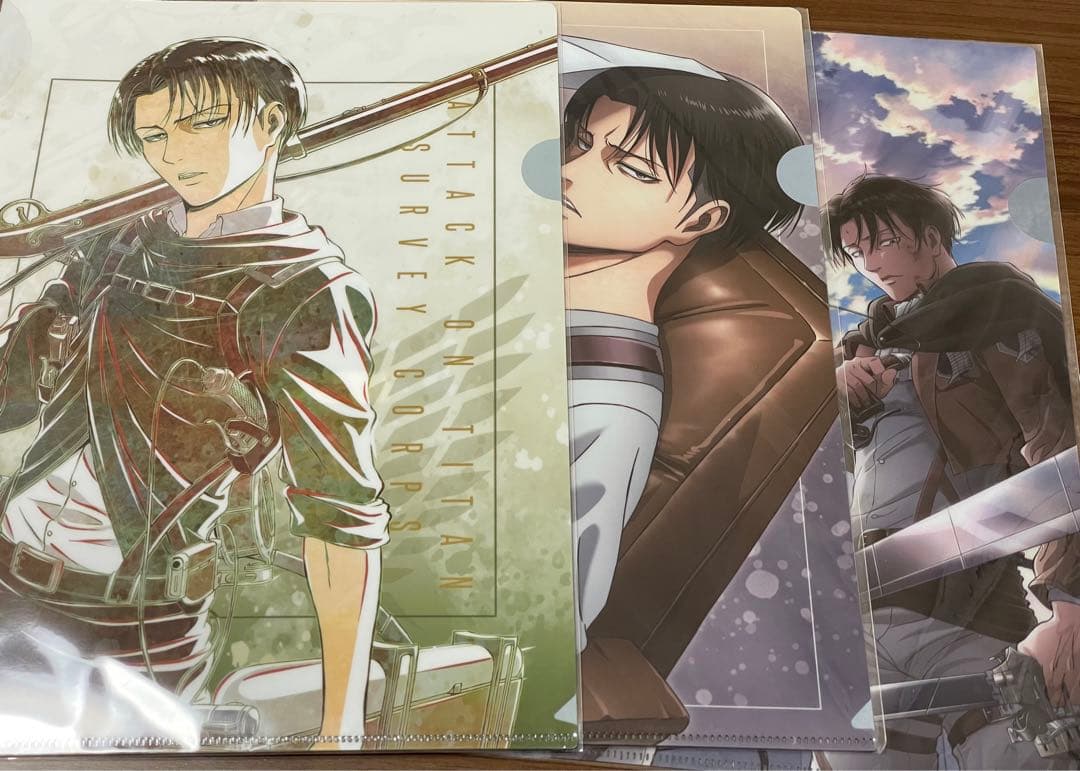 進撃の巨人　クリアファイルセット(リヴァイ)