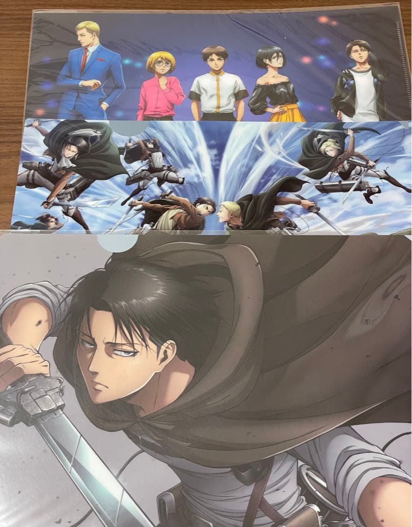 進撃の巨人　クリアファイルセット(リヴァイ)