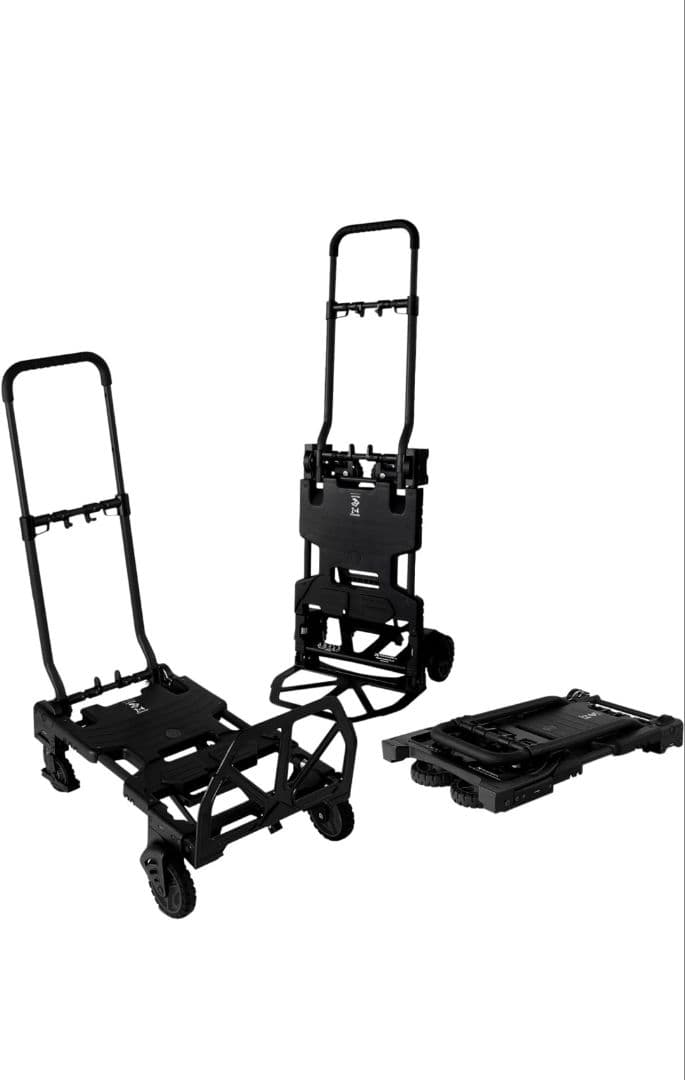 花岡車輌『ビームス百名品』フラットカート FLATCART 2x4 黒　台車