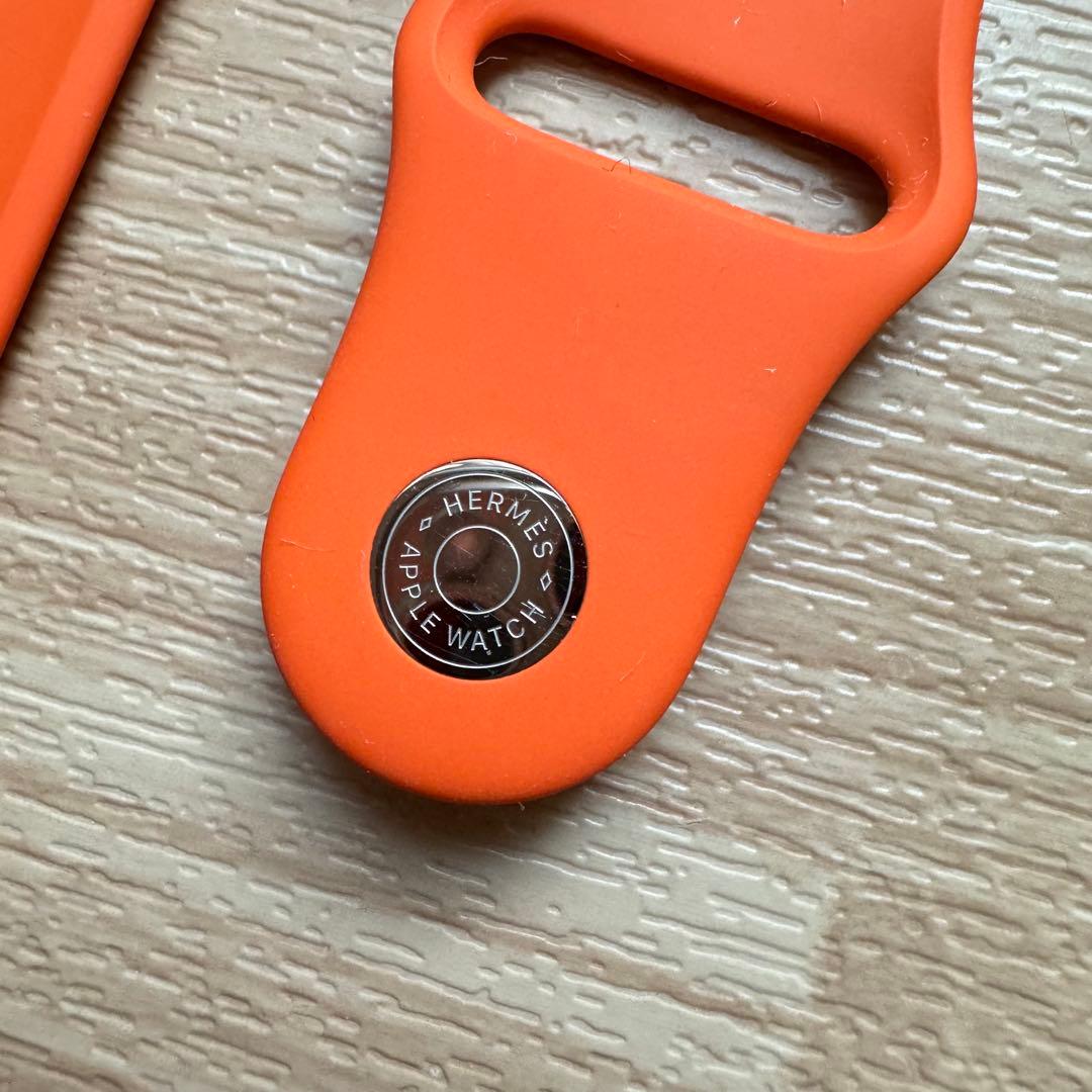2390 美品　Apple Watch エルメス　オレンジ　スポーツ　バンド