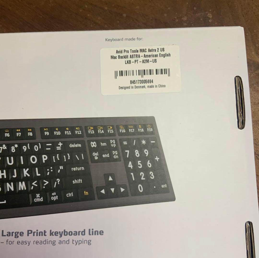 キーボード Logickeyboard Pro Tools ASTRA2 Mac