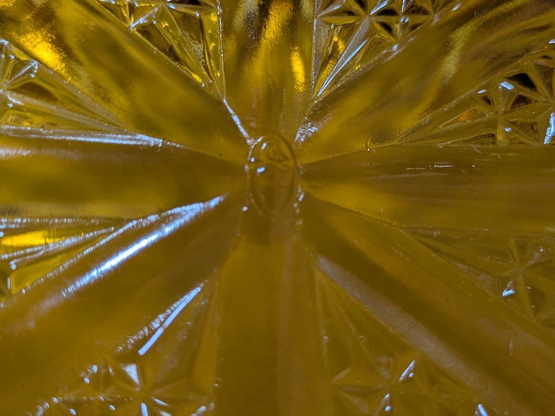 フェントン　バージニアガラス　琥珀色ボウル　デイジー＆ボタン