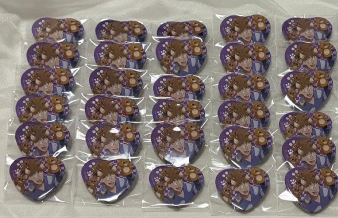 忍たま乱太郎　鉢屋三郎　ナンジャタウン ハート缶バッチ　30個 ナンジャ