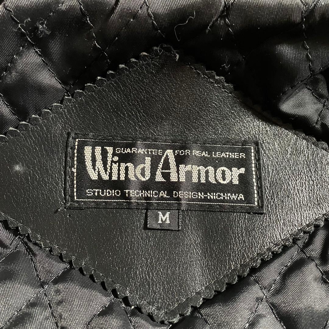 ウインドアーマー レザージャケット USA Leather ストライプ