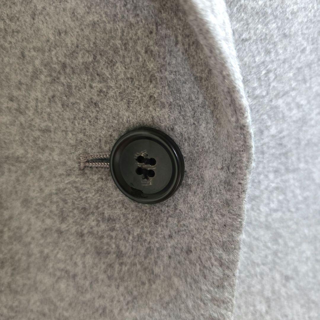 ☆23区☆ウールカシミヤ/ビーバー チェスター コート/ライトグレー36