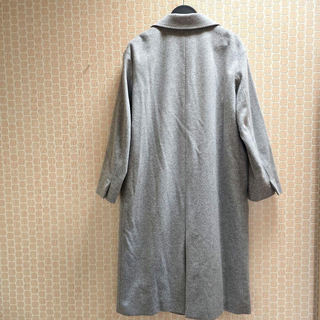☆23区☆ウールカシミヤ/ビーバー チェスター コート/ライトグレー36