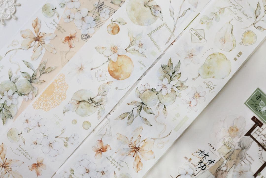 小白家文創《绿意》海外マスキングテープ　マステ 【2094】