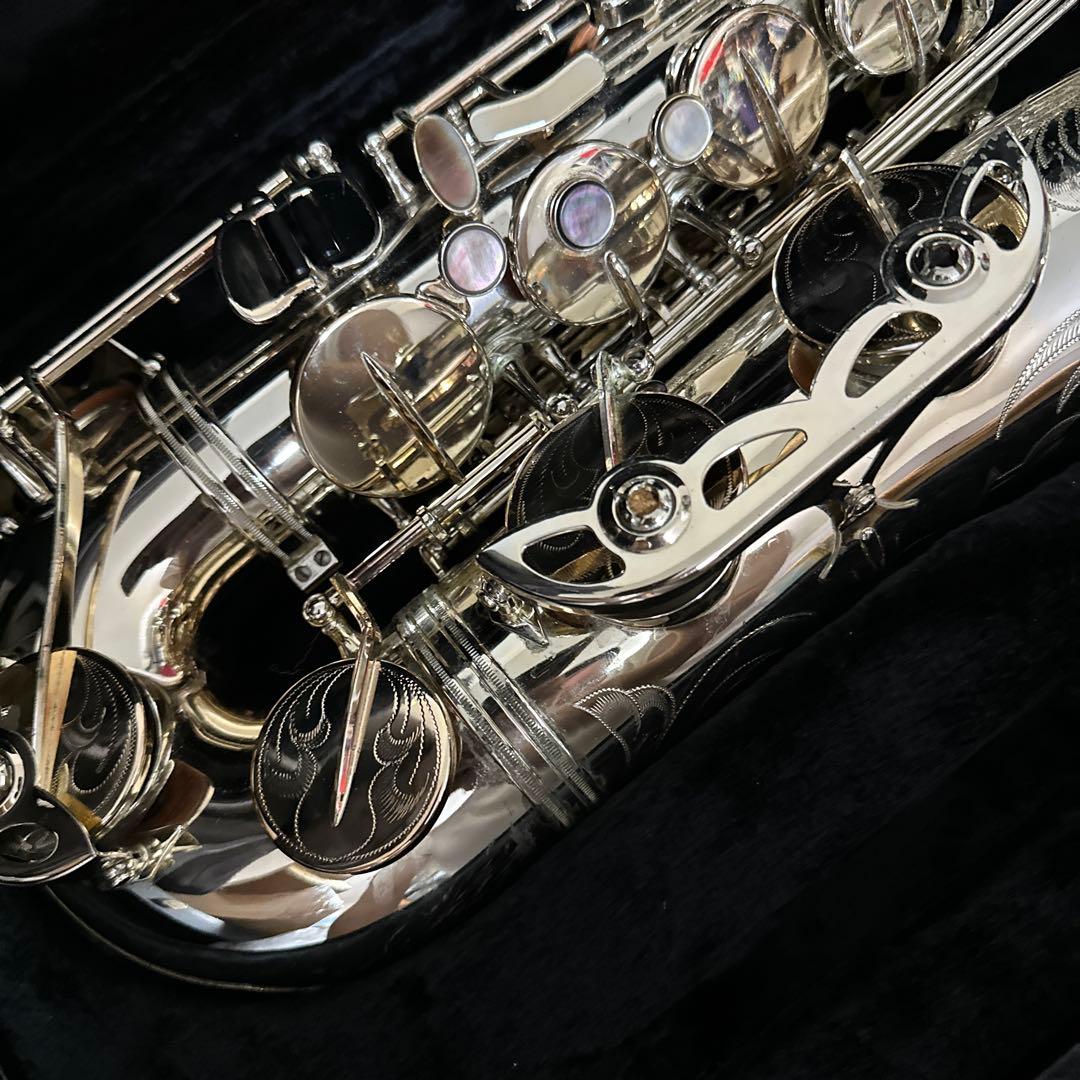 激レア!!! KIMS テナーサックス 管楽器 シルバー 彫刻 ケース付属