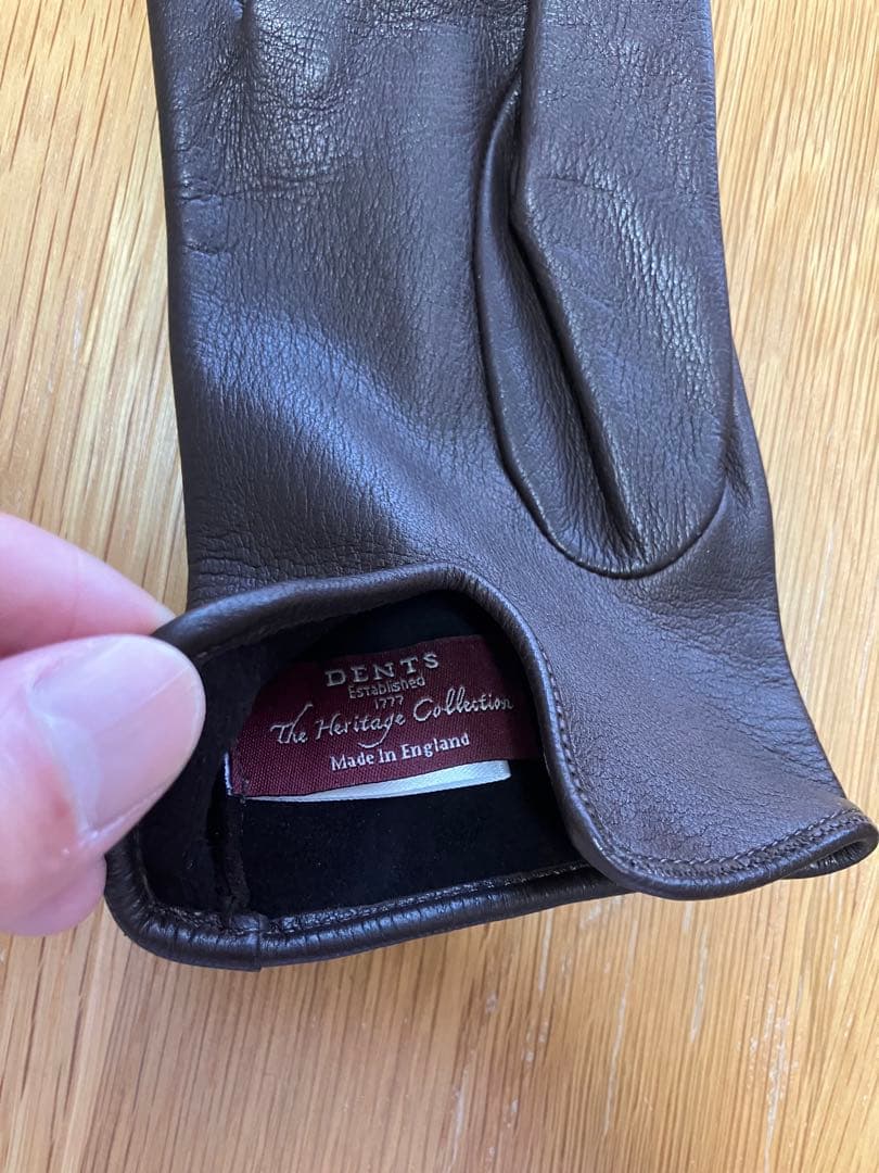 DENTS レザー手袋 ダークブラウン　サイズ7.5