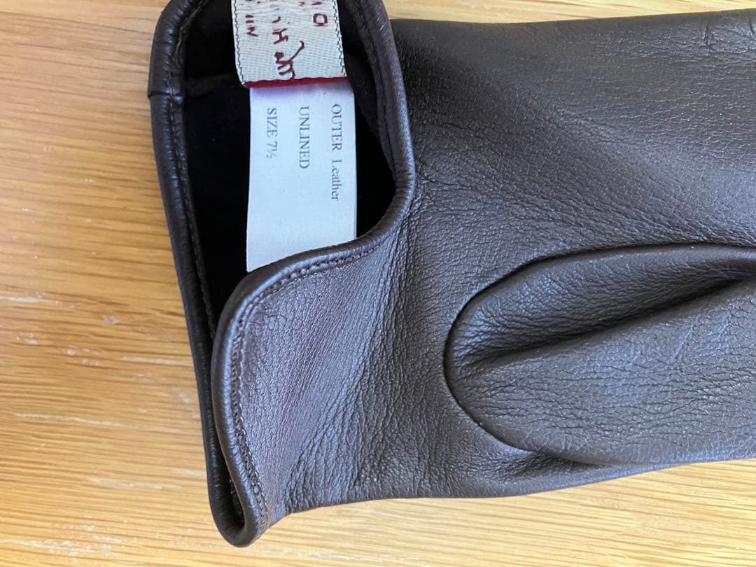 DENTS レザー手袋 ダークブラウン　サイズ7.5