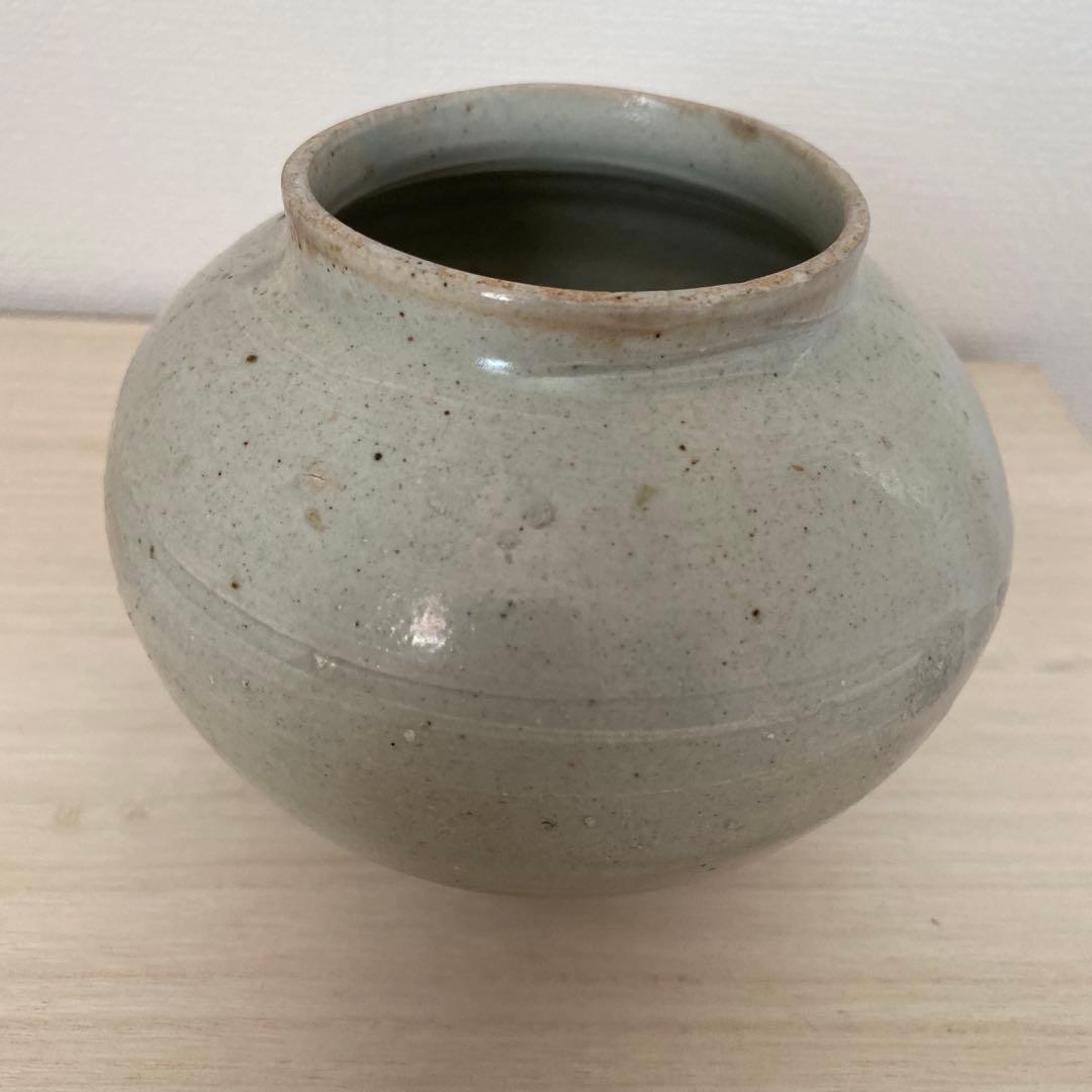 李朝 白磁 小壺 高さ11cm 花入