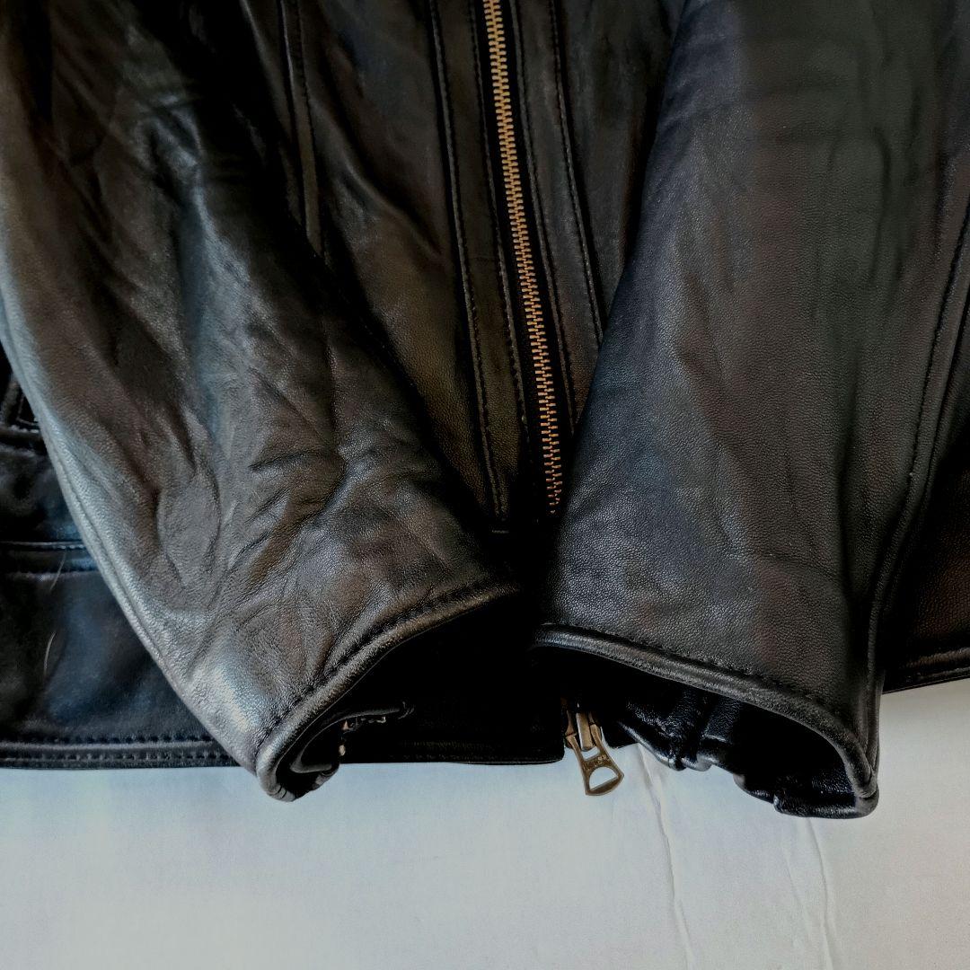 美品✦Jackrose ジャックローズ ファー付　ラクーン ライダース 黒