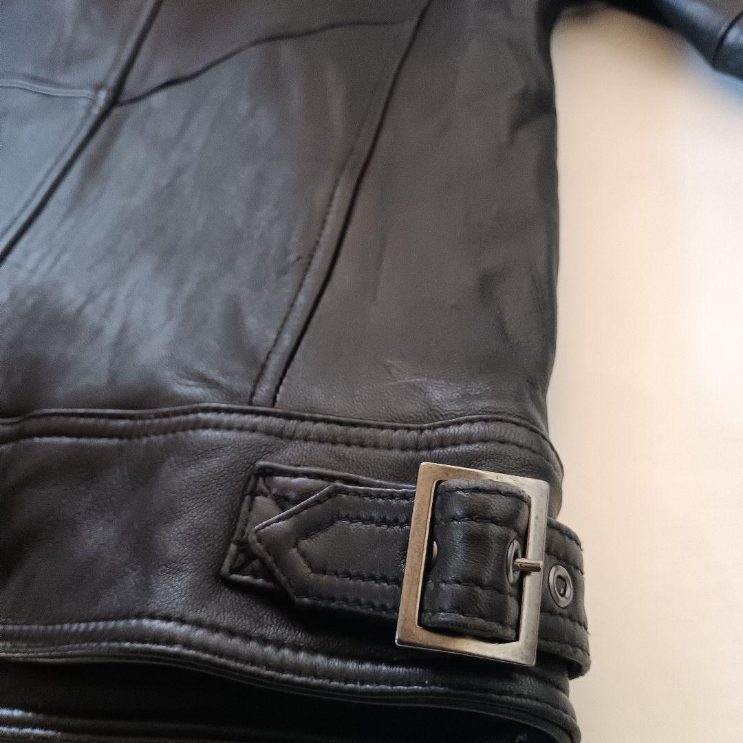 美品✦Jackrose ジャックローズ ファー付　ラクーン ライダース 黒