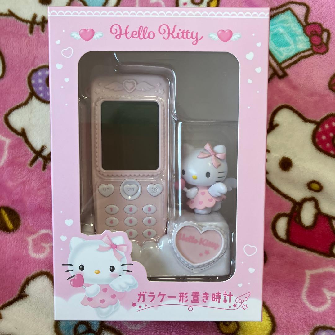 サンリオ　ガラケー形置き時計　ハローキティ　新品