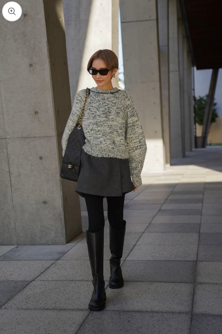 新品 即納 ELLIE スコート【GRAY】