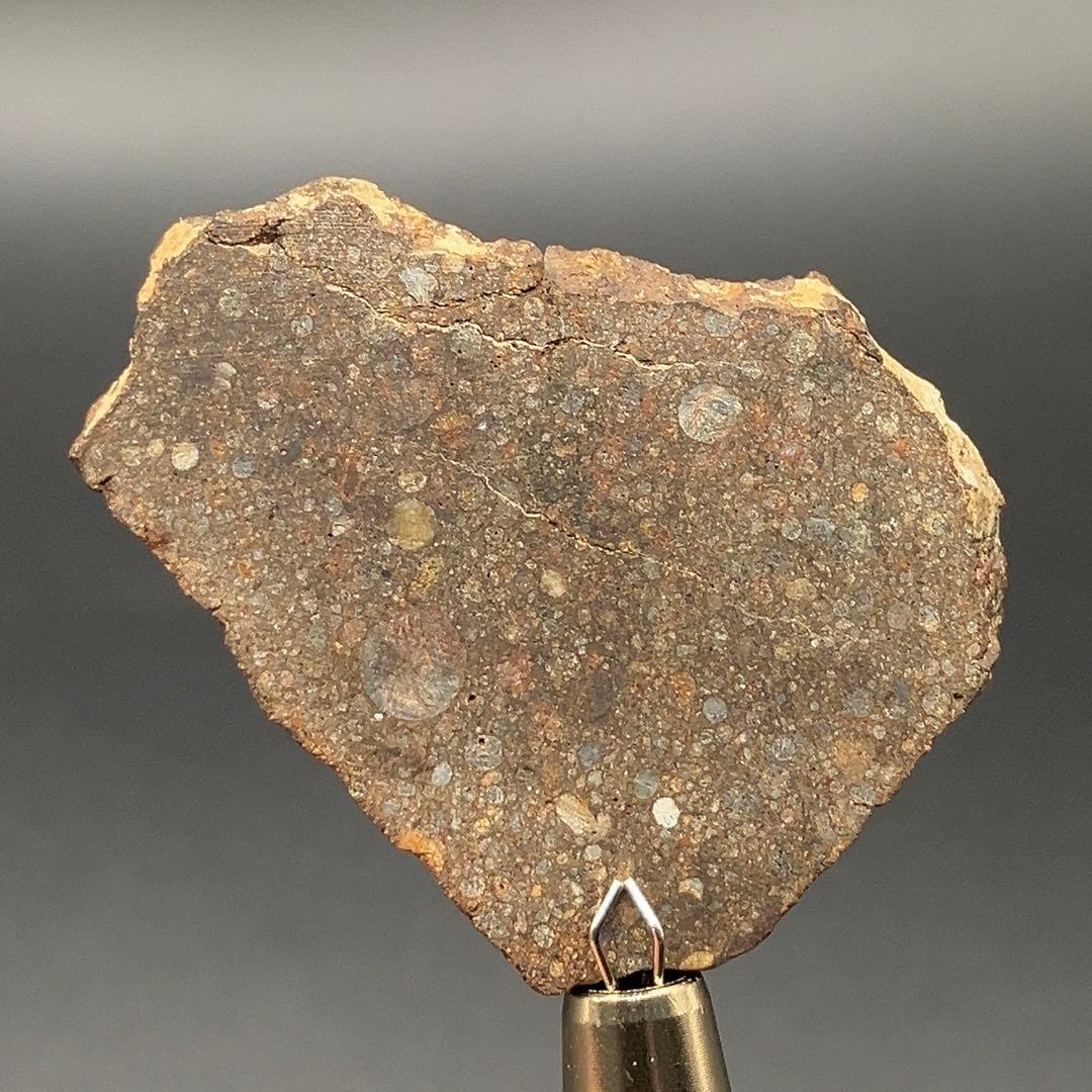 蛍光隕石 nwa12518 LL3 アンホテライト 5.8g フルスライス