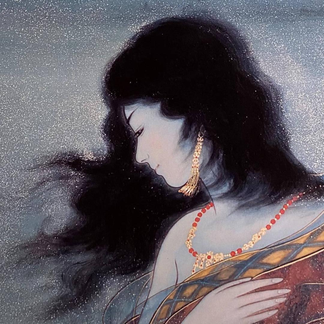 高野晴生、【風韻】、希少な額装用画集より、新品額装付、状態良好