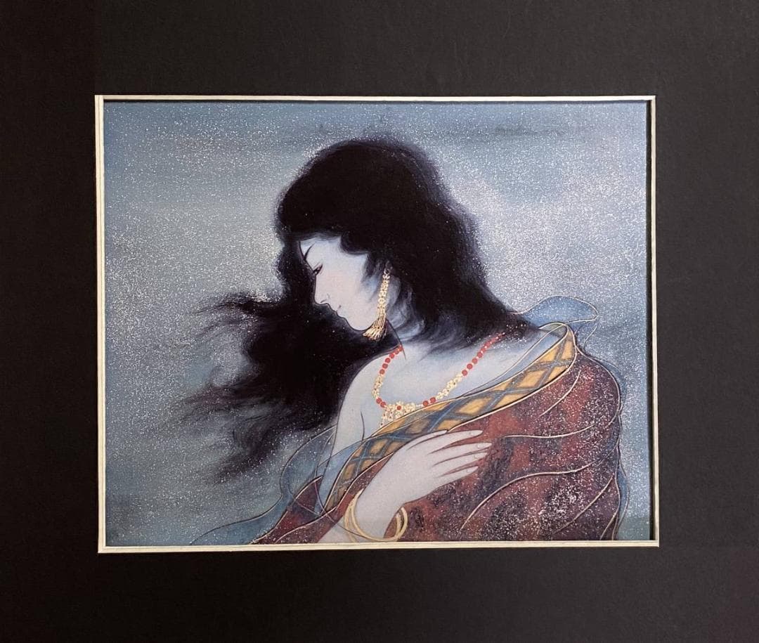 高野晴生、【風韻】、希少な額装用画集より、新品額装付、状態良好