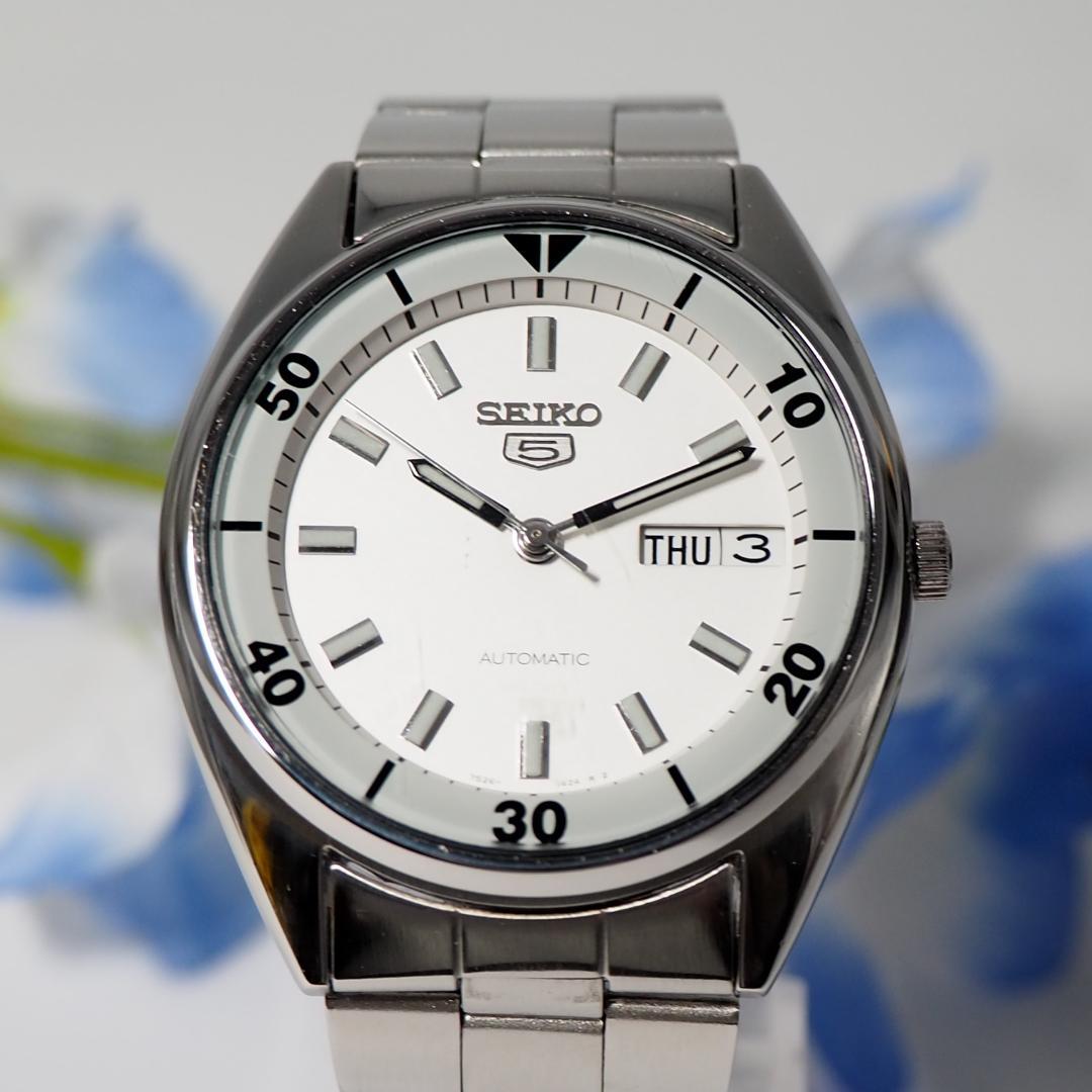 セイコー ファイブ SEIKO 自動巻き デイト メンズ 腕時計 H327