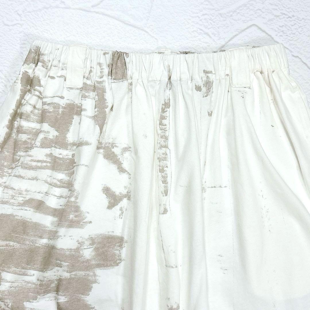 ✨極美品✨萌 モユル サルエルパンツ アート柄 バルーン イージーパンツ ワイド