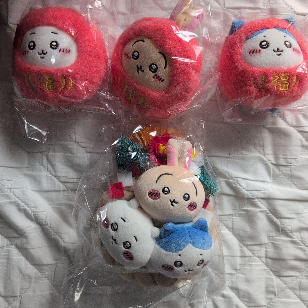 ちいかわ しめ縄 だるま ぬいぐるみ 4点セット まとめ売り