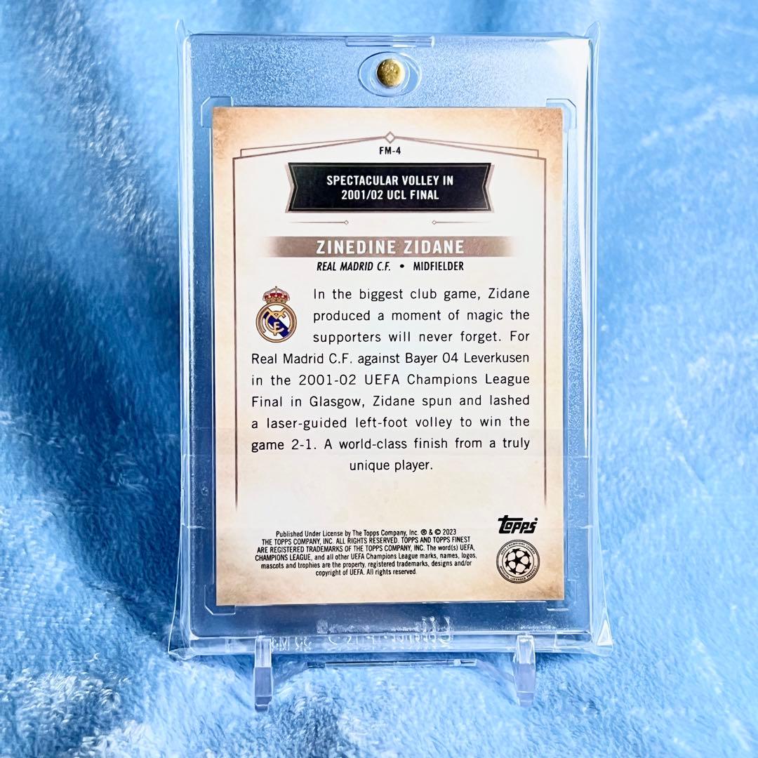 世界75枚限定！Topps Finest ZIDANE ジダン インサート