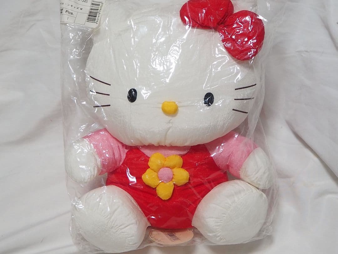 希少品　サンリオ　キティ　ぬいぐるみ　バック　レトロ　キティ展 1984