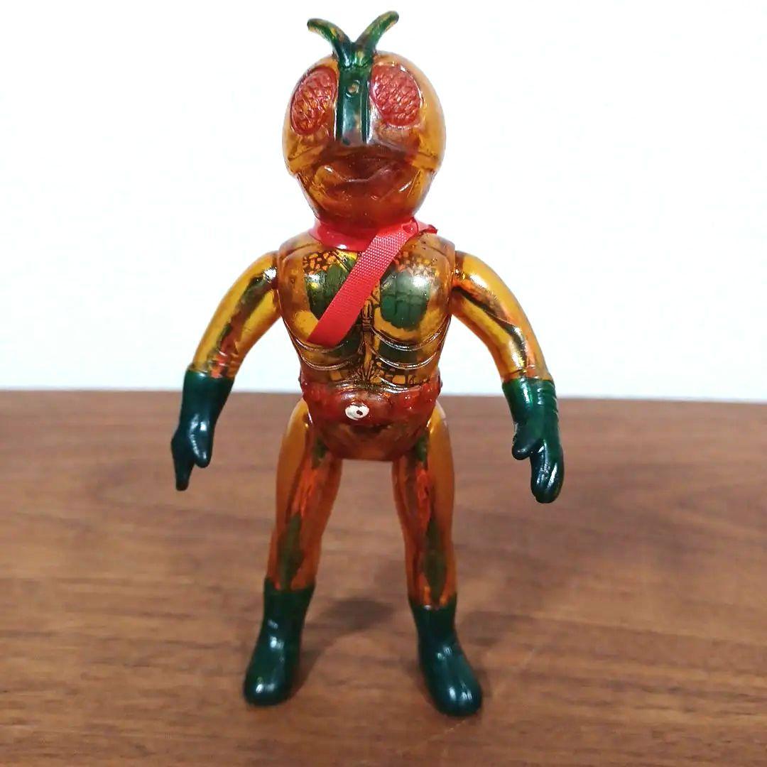 当時物ポピー製スケルトン（モールドあり）「仮面ライダー 」希少ソフビフィギュア