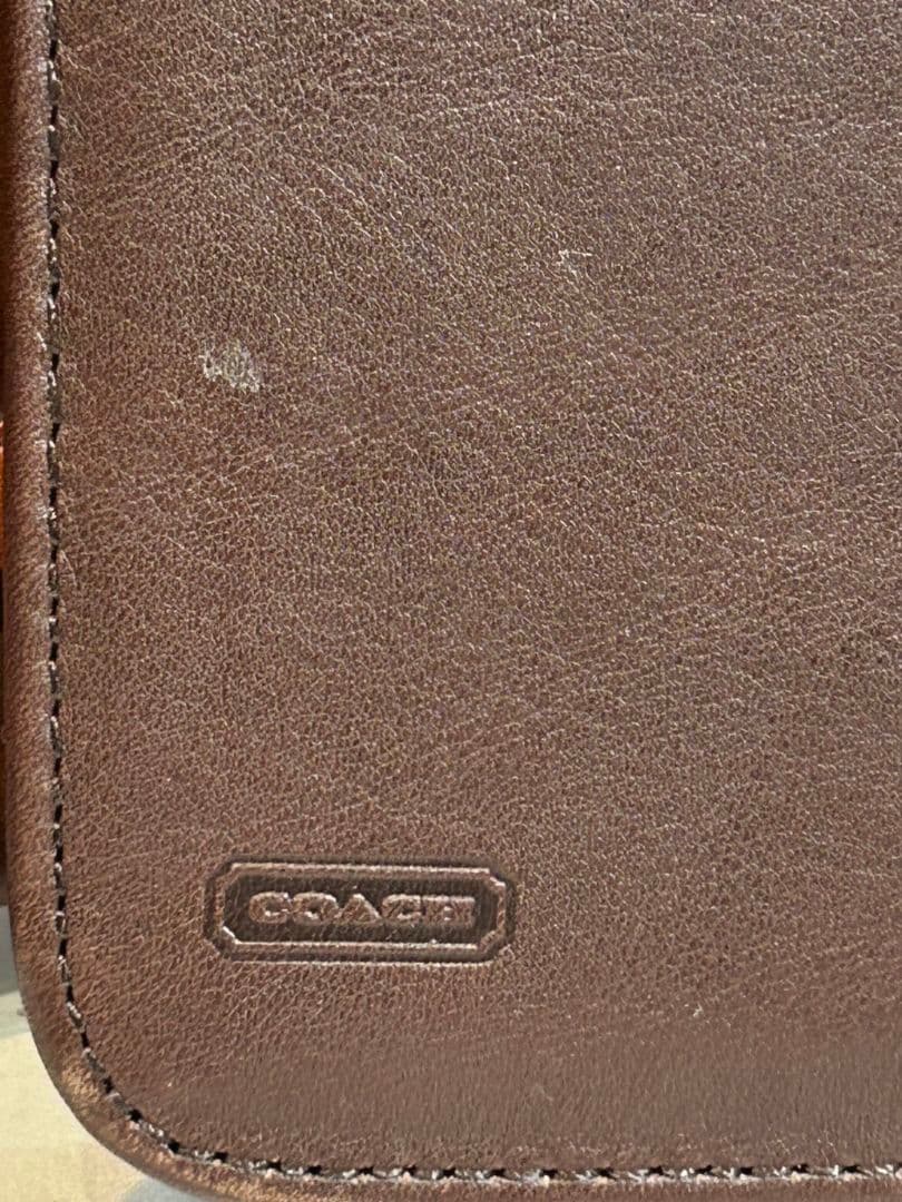 【美品】コーチ　オールドコーチ　ネクタイケース　ネクタイ2枚収納可能　ポーチ付き