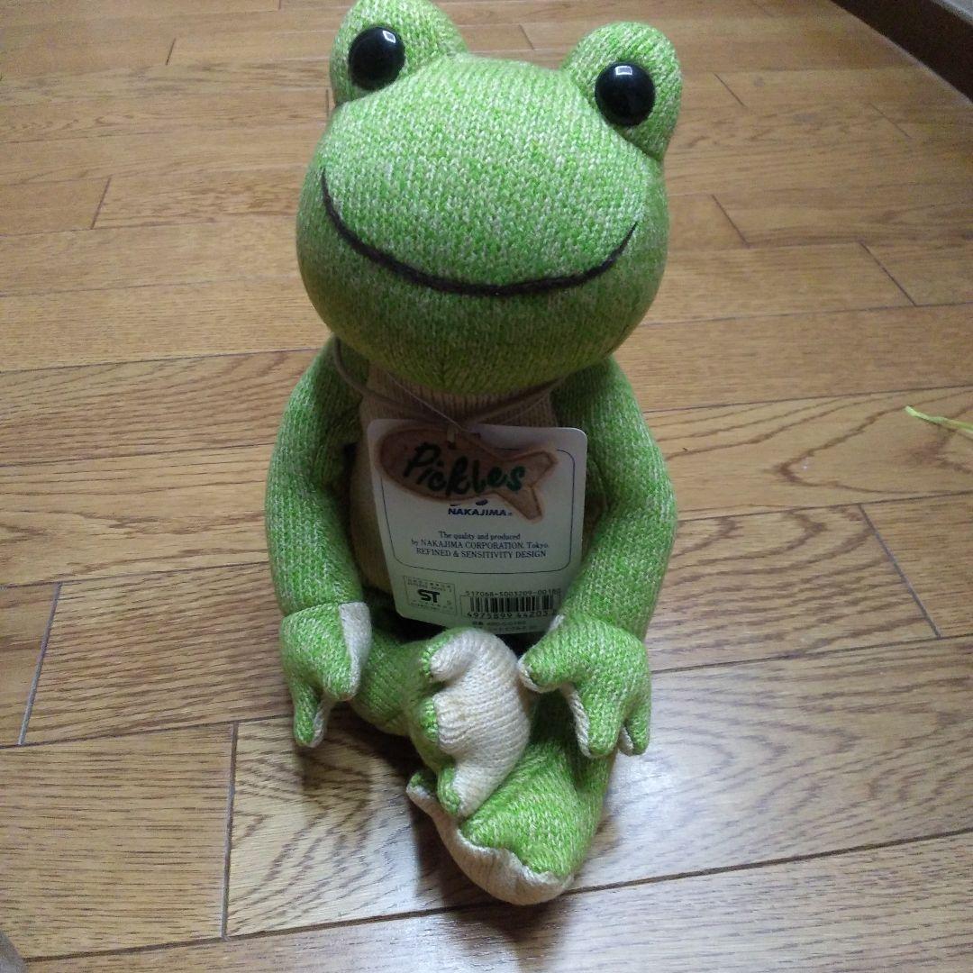 が*ー様 かえるのピクルス ぬいぐるみ　全長約30cm