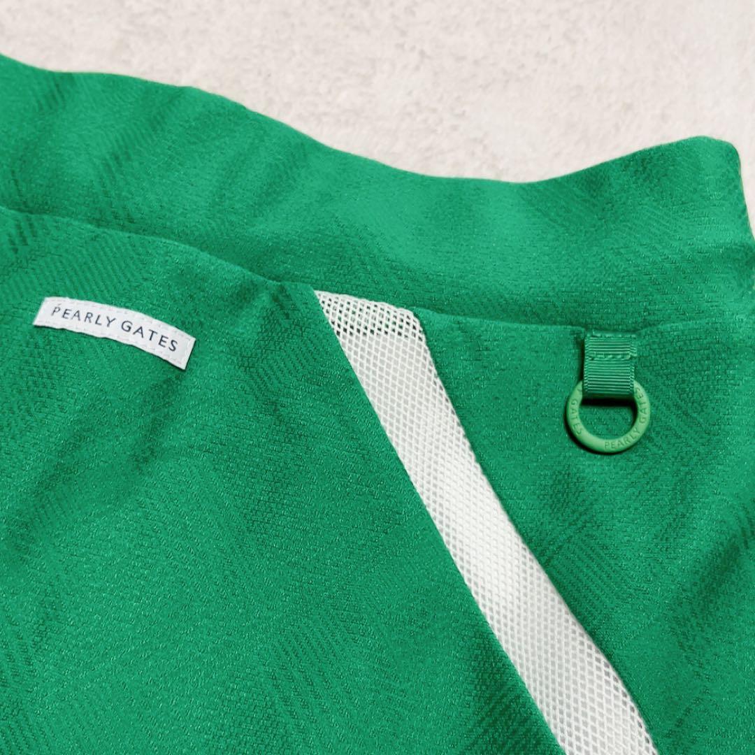 パーリーゲイツ　セットアップ　近年モデル　ニット　スカート　グリーン