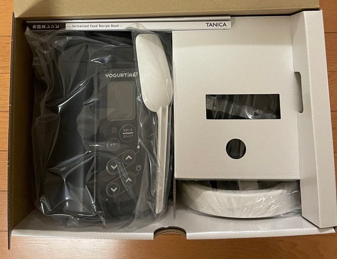 TANICA ヨーグルティアS ガラスセット ブラック　新品未使用